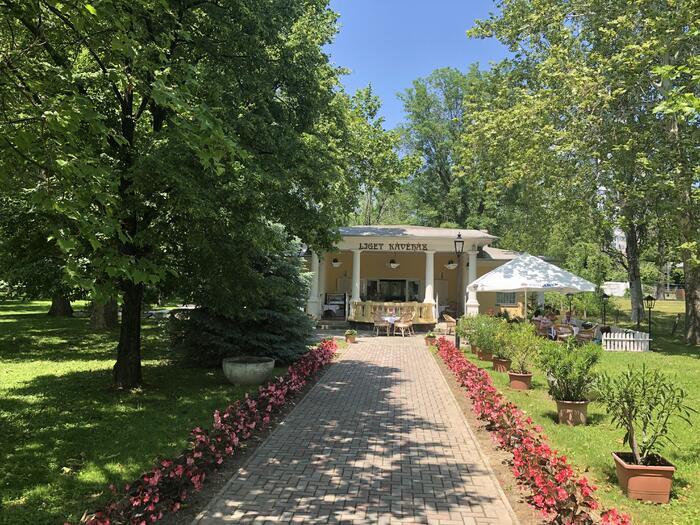 Egy gyönyörű kávéház Balatonalmádiban közvetlenül a Balaton mellett