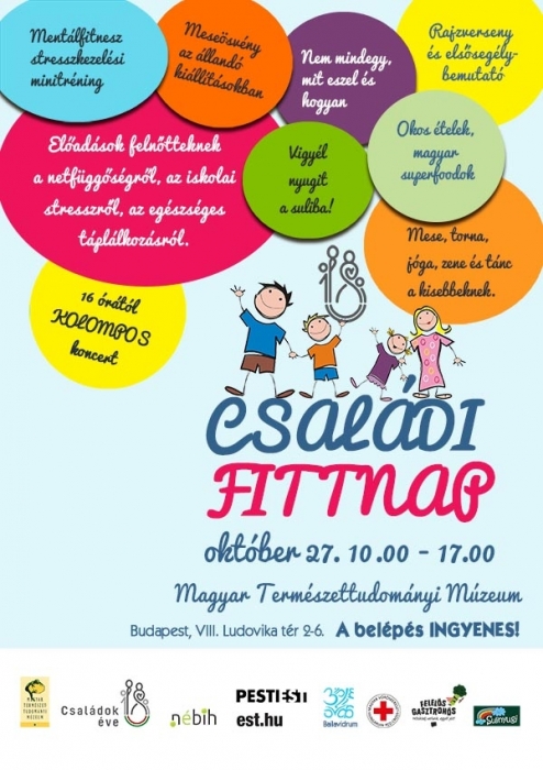 Családi Nap Budapesten, családi fittnap a Természettudományi Múzeumban Családi Nap Budapesten, családi fittnap a Természettudományi Múzeumban