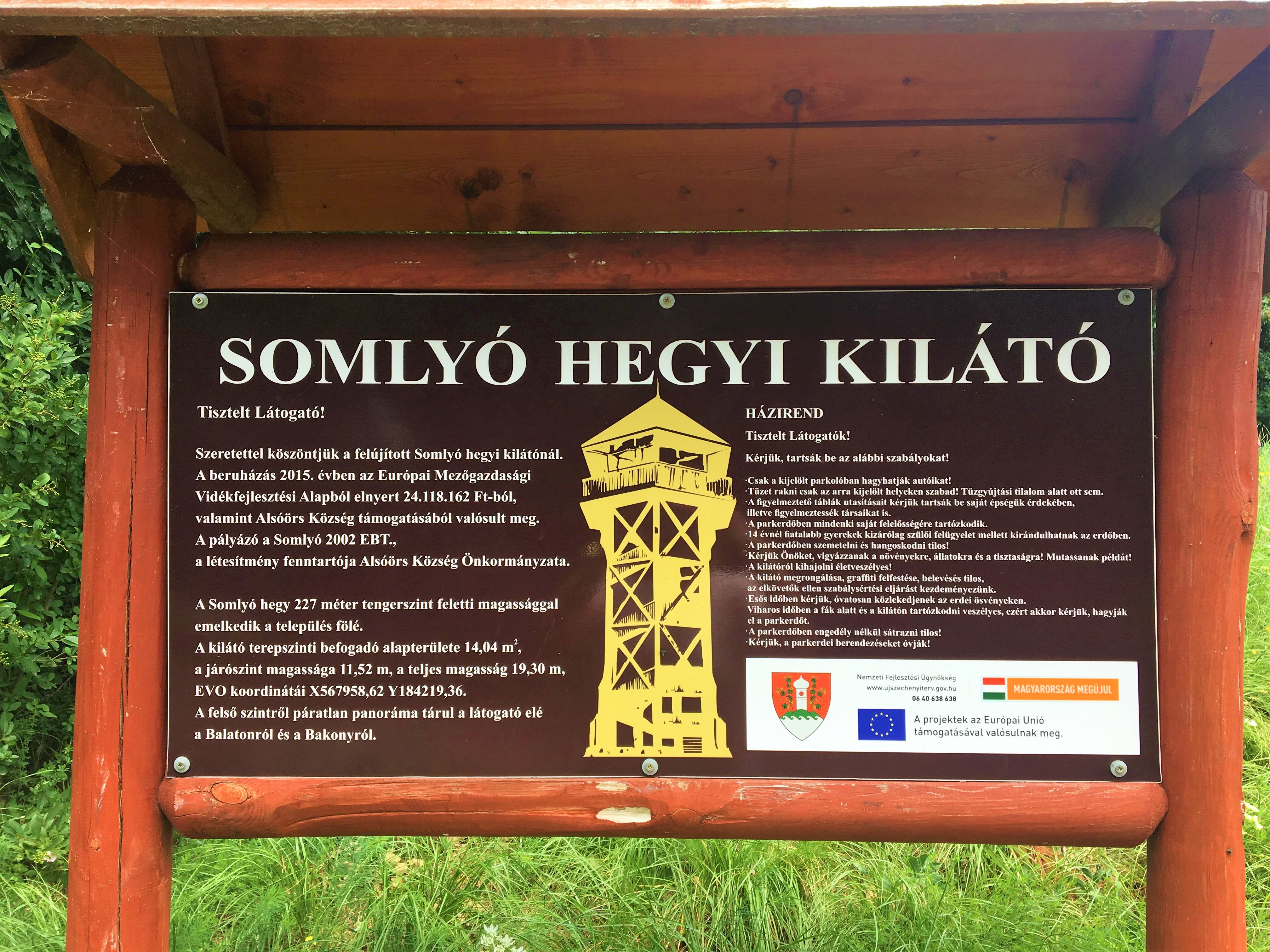 Somlyó-hegyi kilátó remek látnivaló a Balatonnál